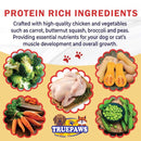 Premium Quality High-Protein Raw Dog Food - Frozen Chicken and Vegetables Mince - Natural & Grain-Free  10kg/20kg