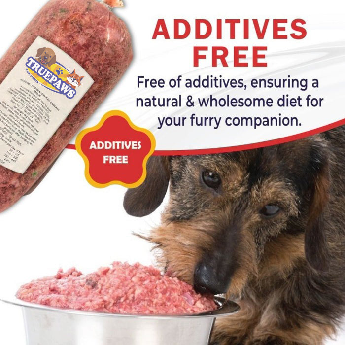 Raw Dog Food Frozen Complete BARF Duck Mince Meal for Dogs - Frozen, Raw Food