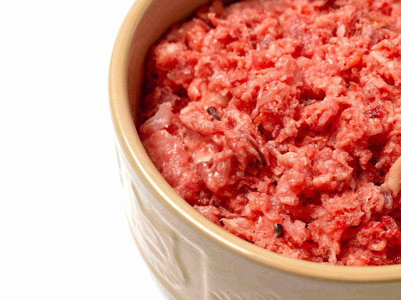 Premium Quality High-Protein Raw Dog Food - Frozen Chicken and Salmon Mince - Natural & Grain-Free Complete Meal for Dogs-Chicken and Salmon Flavor